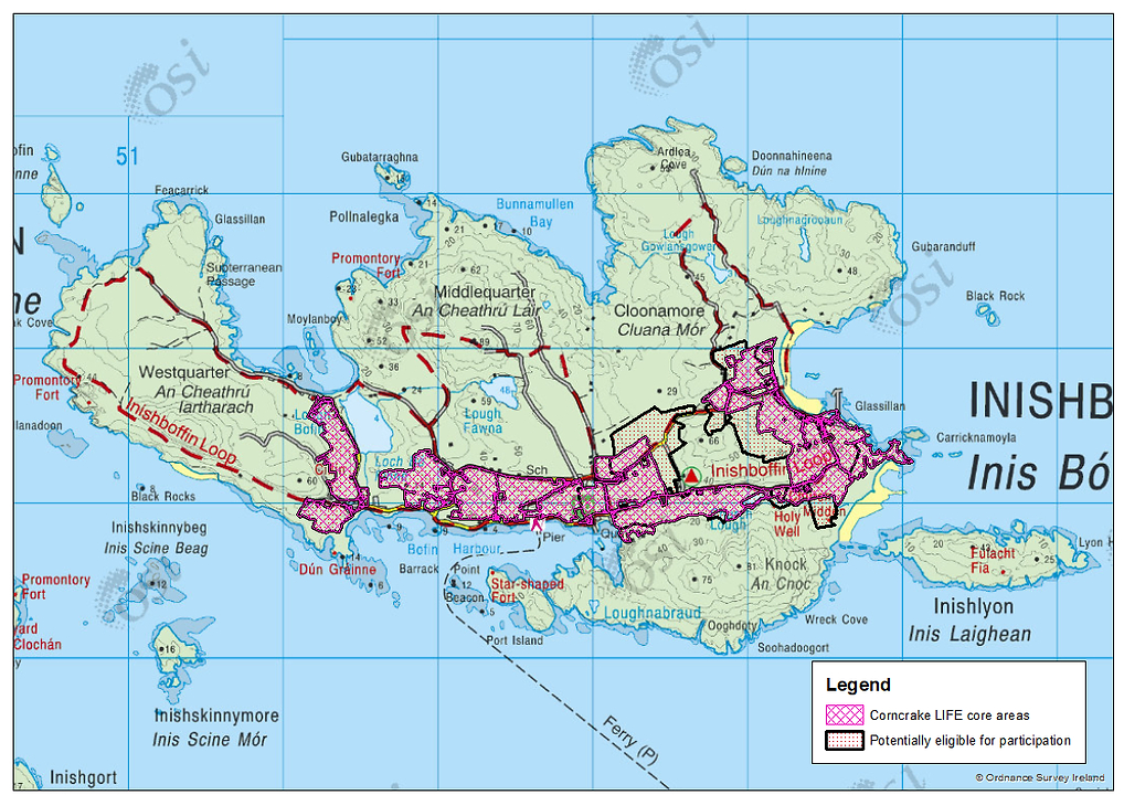 Inishbofin area Map