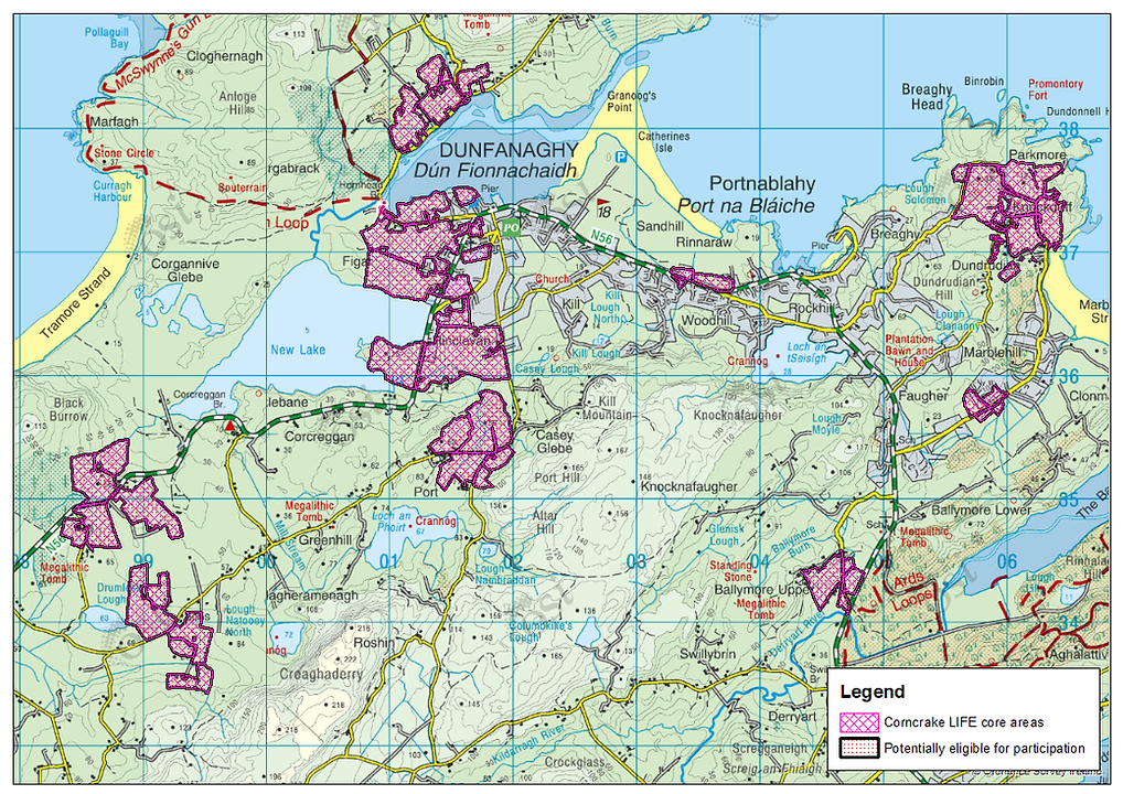 Dunfanaghy area Map