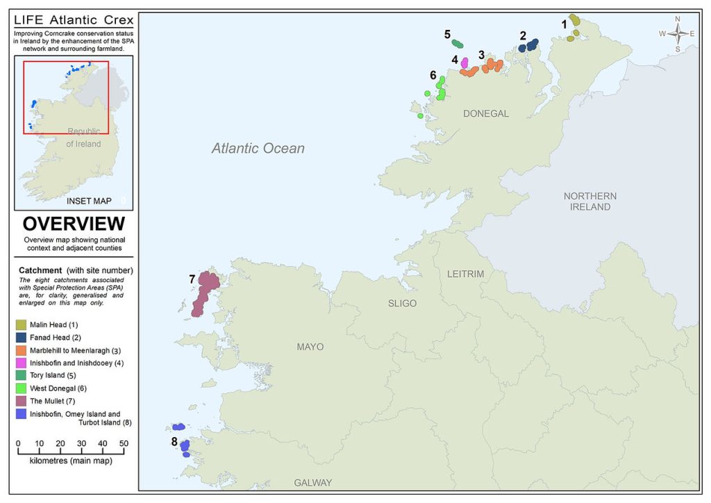 LIFE Atlantic Crex Map