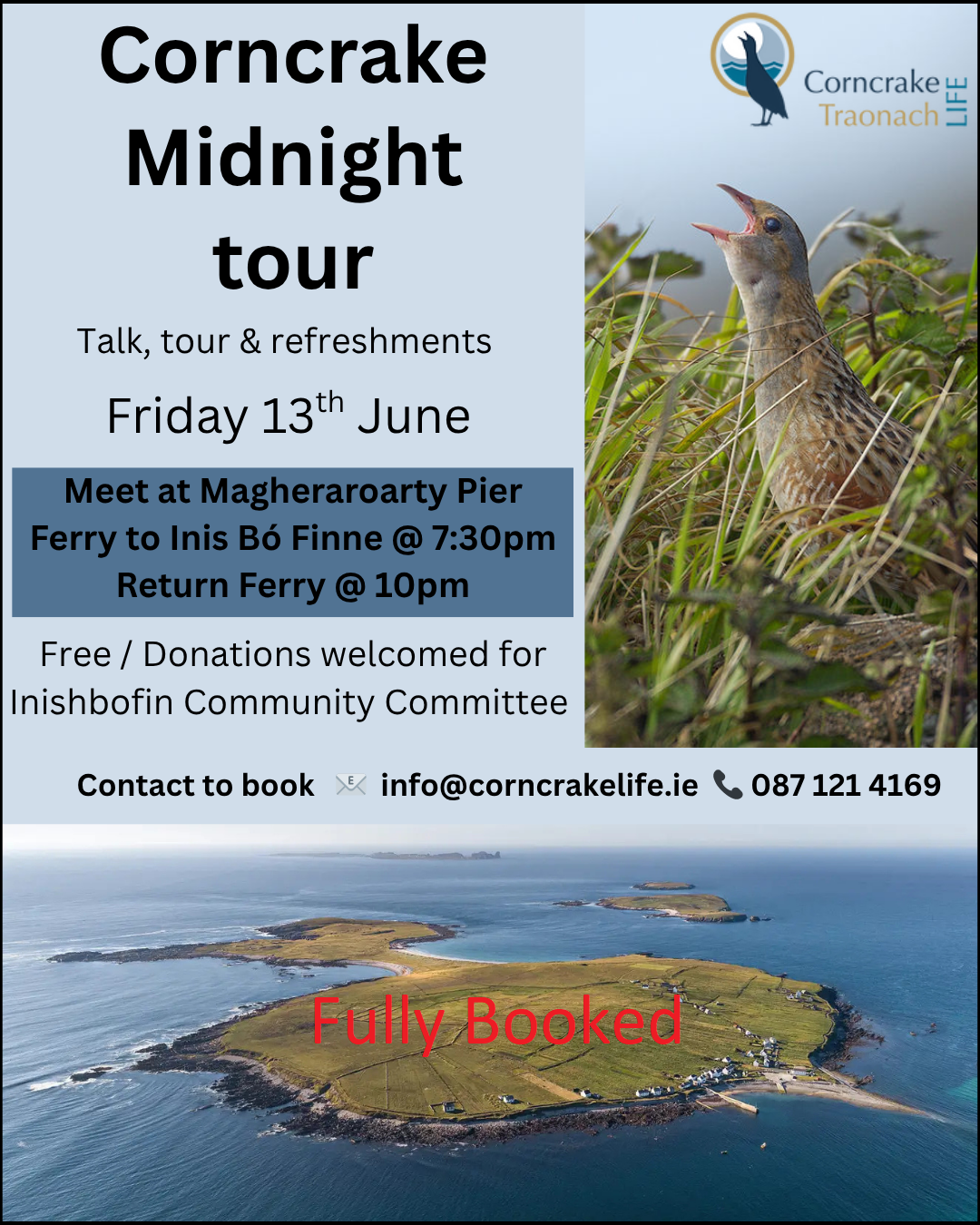 Corncake Midnight Tour -13th June 2025 - Corncrake LIFE